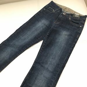 Calvin Klein dark blue washed Strait leg Jeans